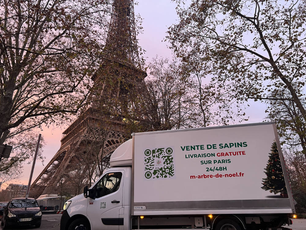 livraison de sapins à paris avec mon arbre de noel